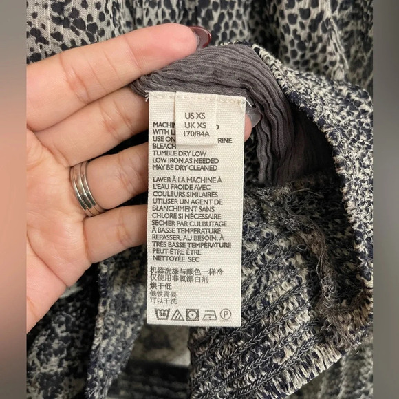 Free People Roma Snakeskin Print Crepe Blouse - Picture 11 of 12